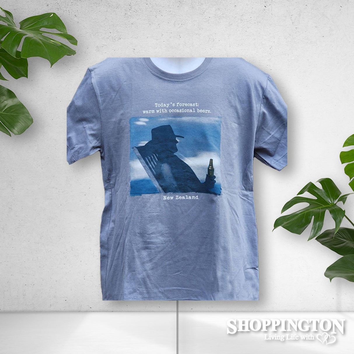 NZ Made Clothing - Today's Forecast: Warm with occasional beers - T-Shirt