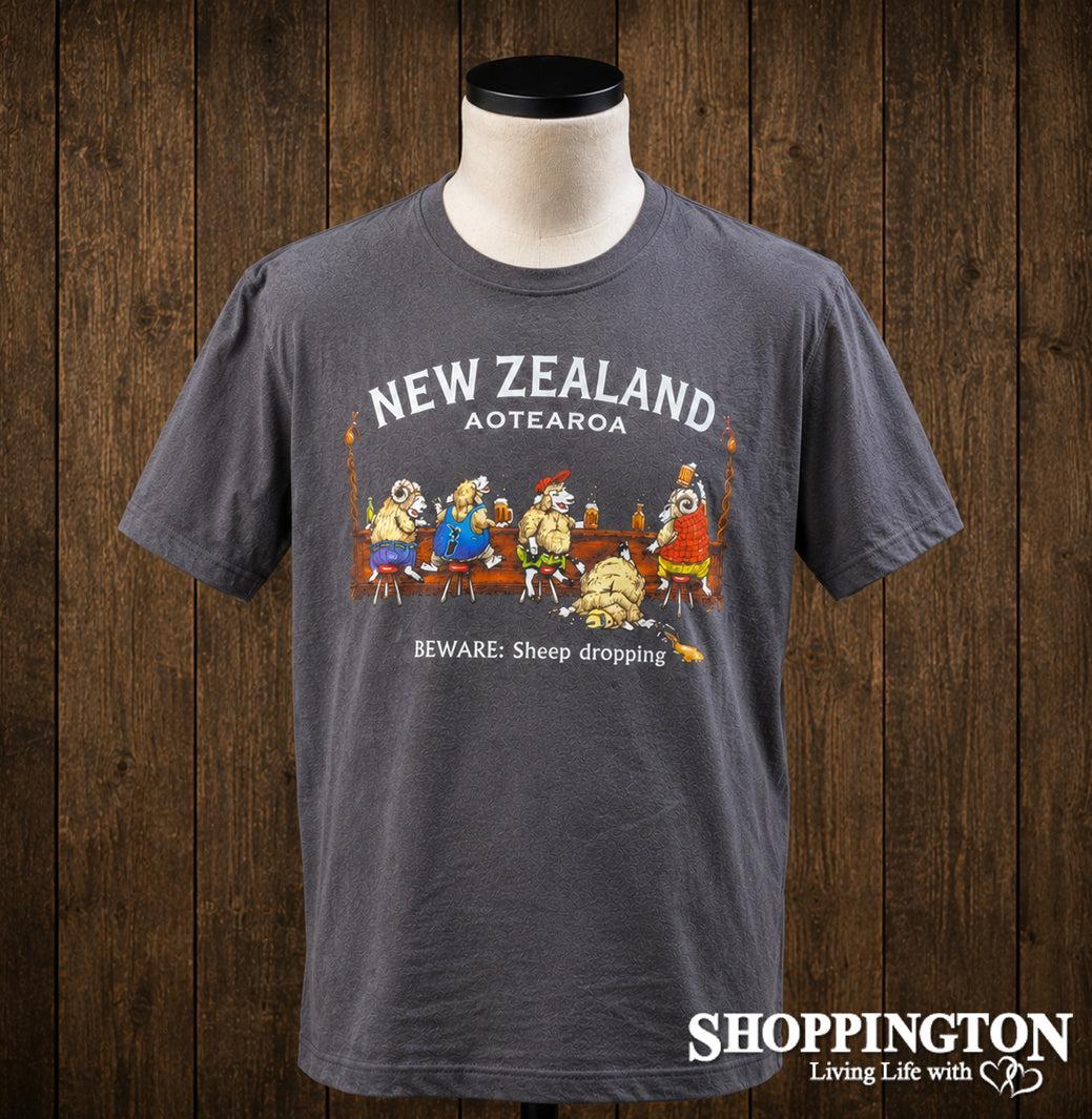 NZ Made Clothing - Beware: Sheep Dropping - T-Shirt