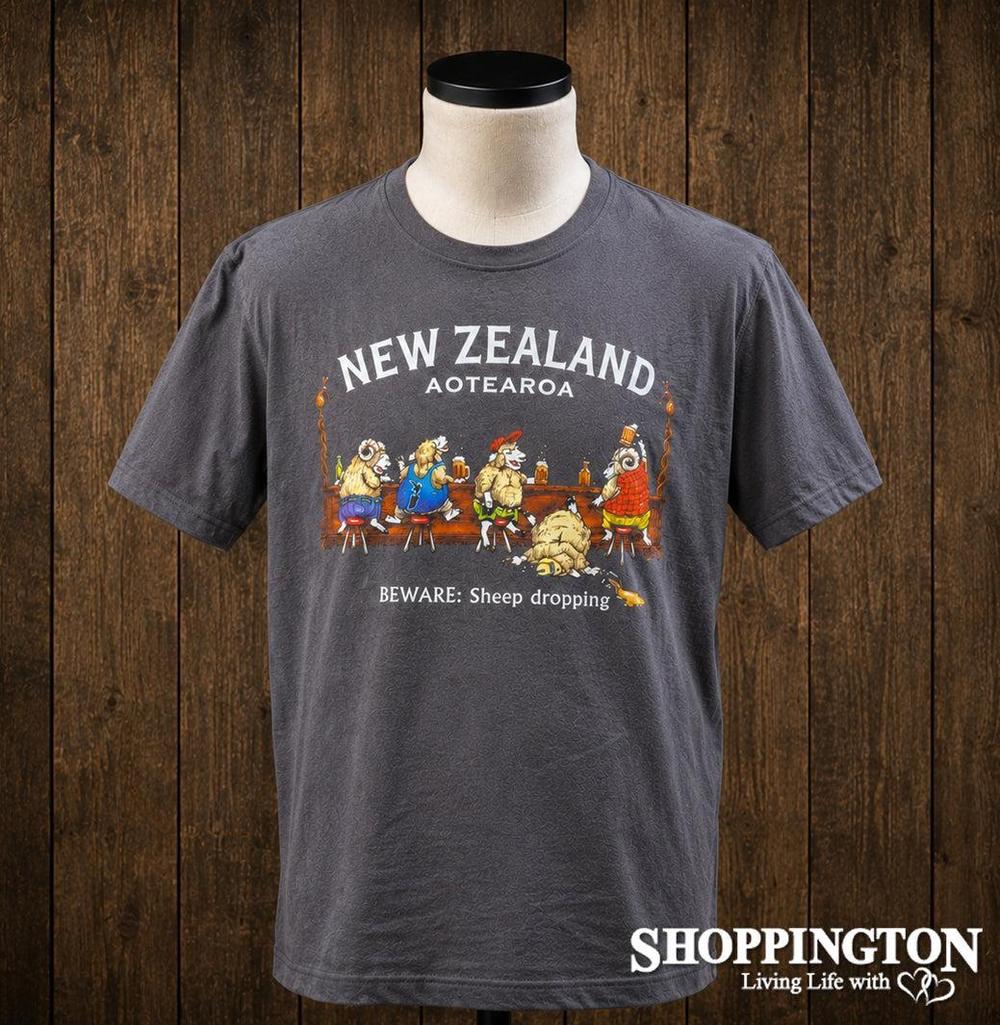 NZ Made Clothing - Beware: Sheep Dropping - T-Shirt