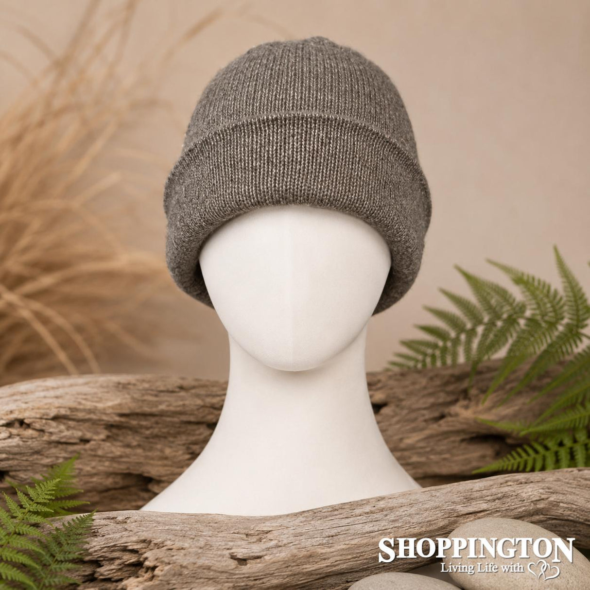 NZ Made Koru Knitwear - Possum Merino Beanie / Mocha