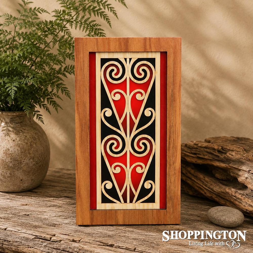 NZ Made Rimu Scroll Wall Art