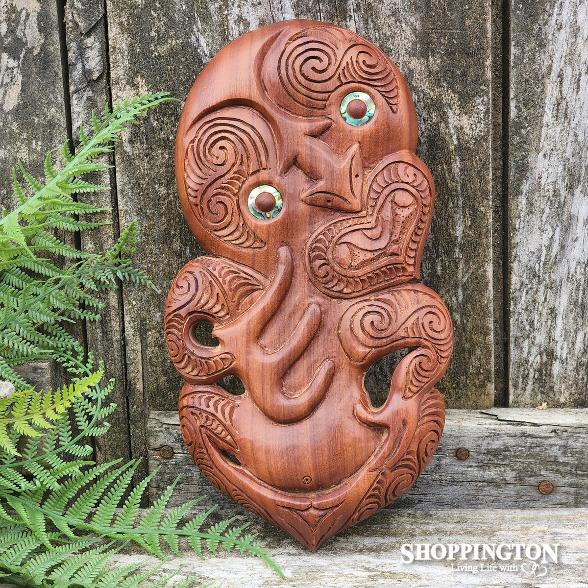 NZ Made Wooden Tiki Wall Hanging