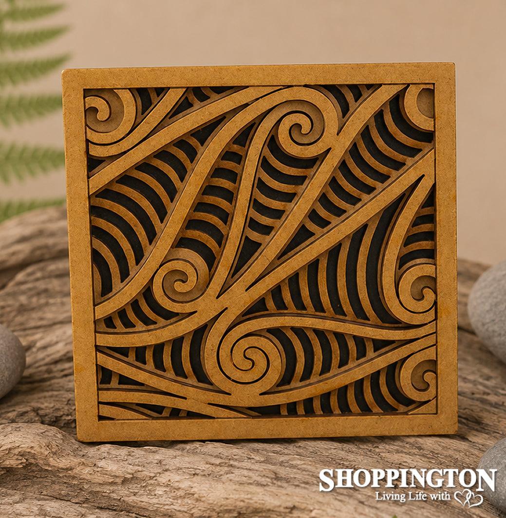 NZ Made Wooden Tile Art / Rua