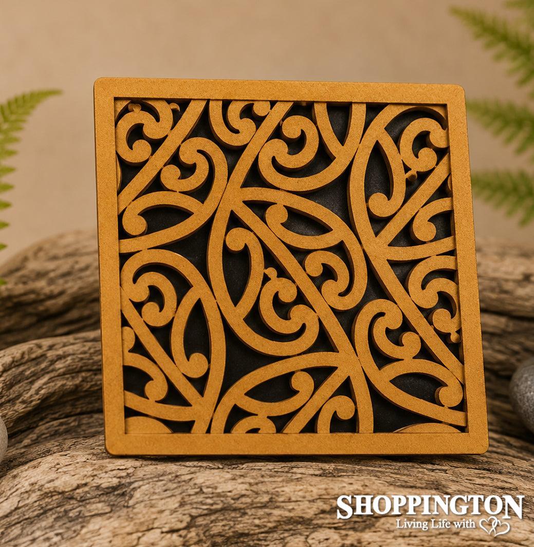 NZ Made Wooden Tile Art / Tahi