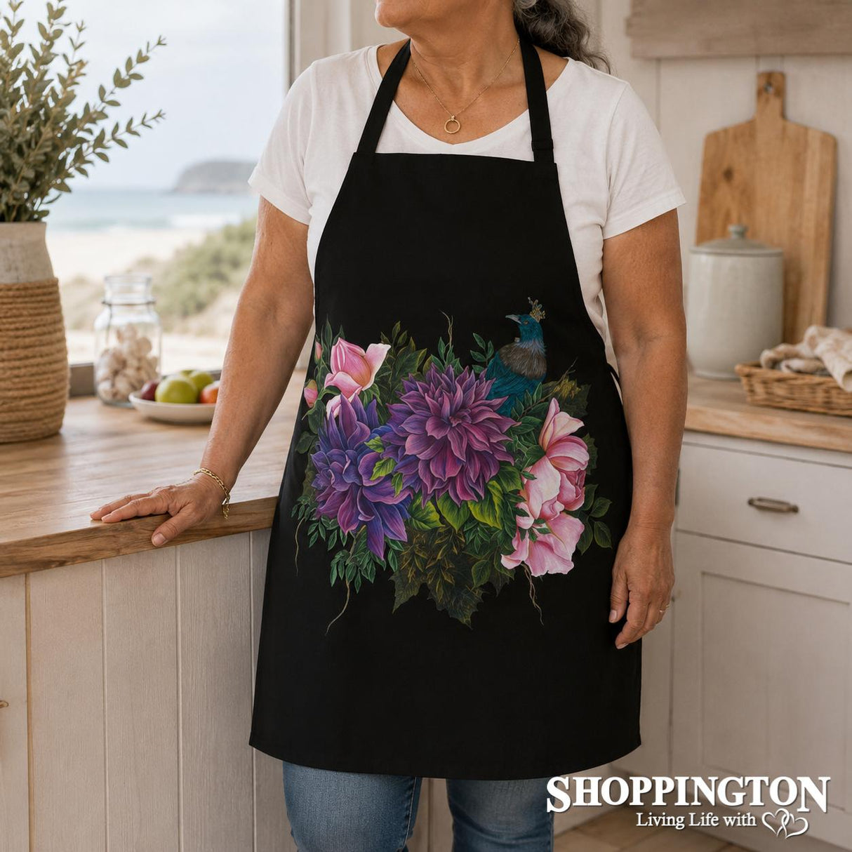 NZ Print Apron - Dahlia & Tui