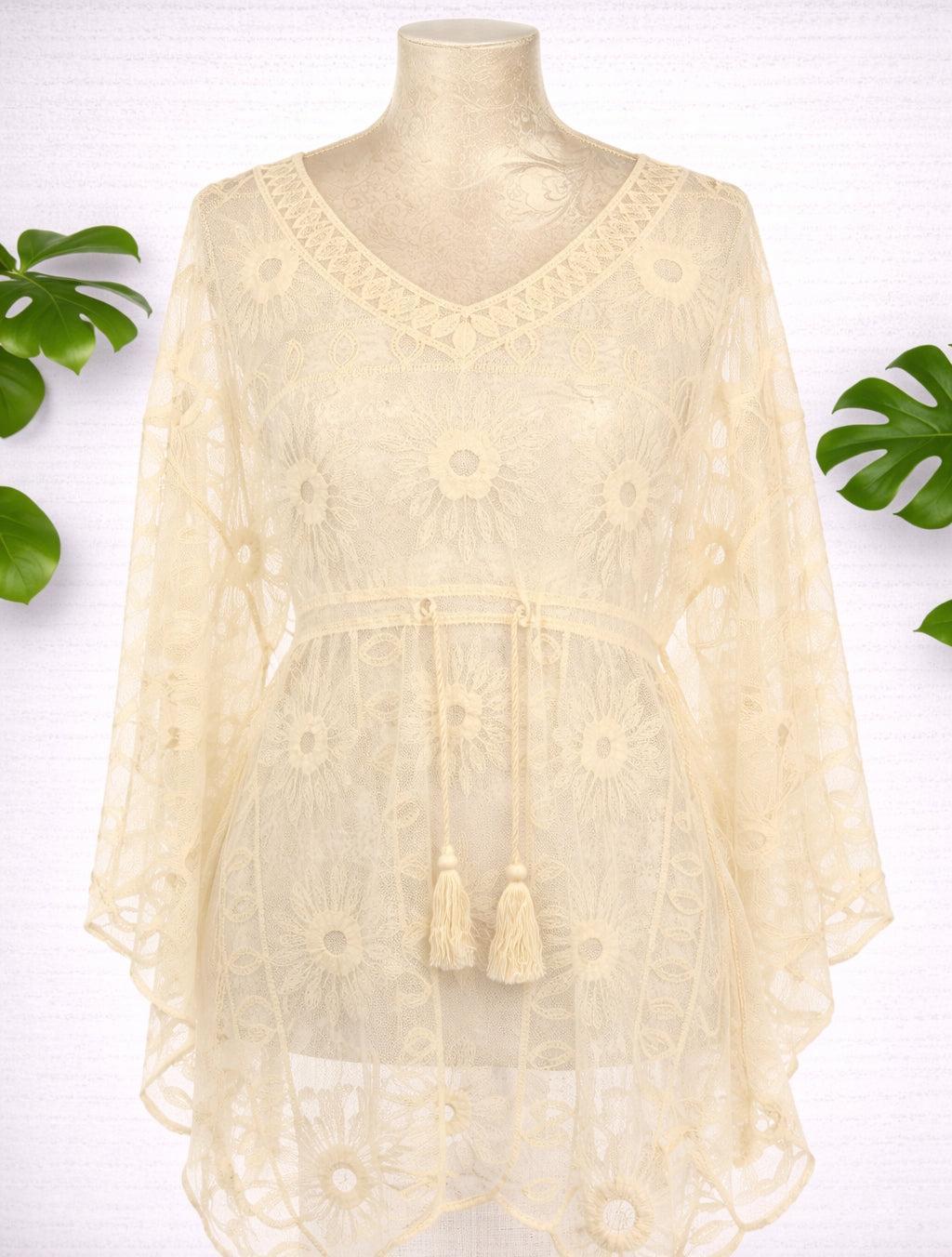 Neva Lace Butterfly Sleeve Top
