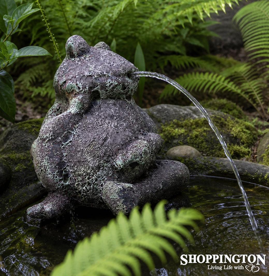 Oceanic Frog Fountain (excludes base + pump) - Teal