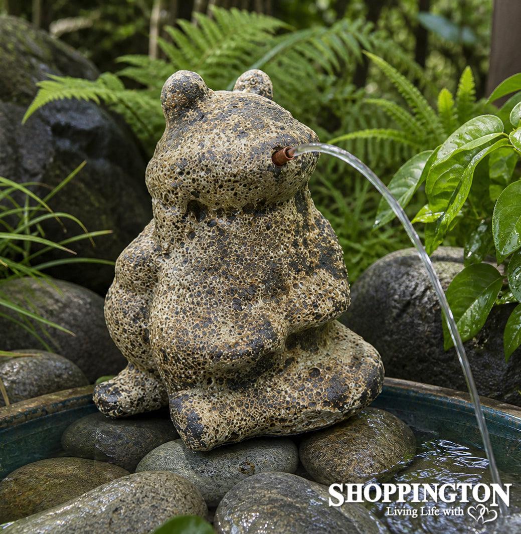 Oceanic Frog Fountain (excludes base + pump) - White