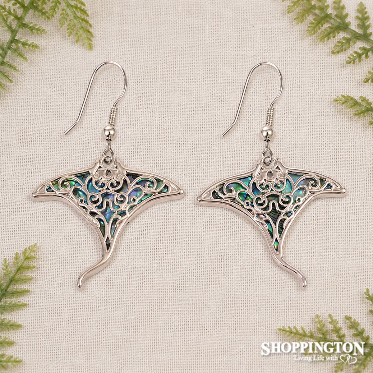 Paua Stingray Earrings