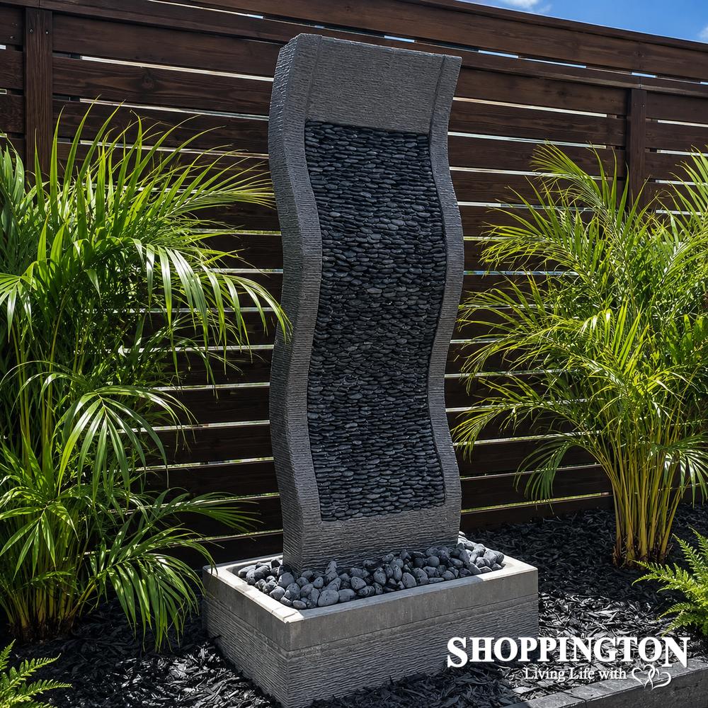 Pebble Effects Water Feature / Grey 75cm x 147cm