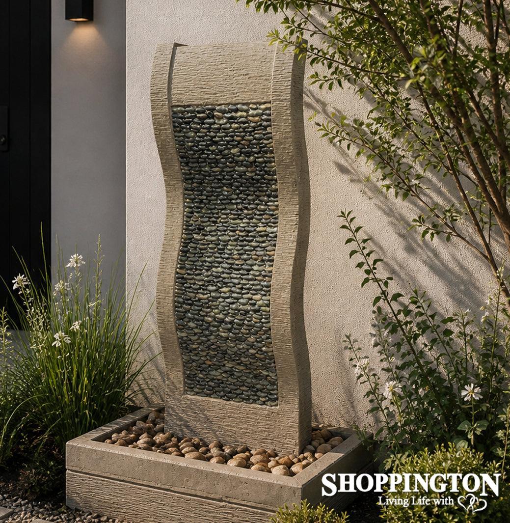Pebble Effects Water Feature / Grey 75cm x 147cm