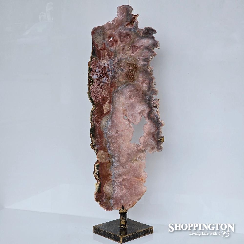 Pink Amethyst on Stand