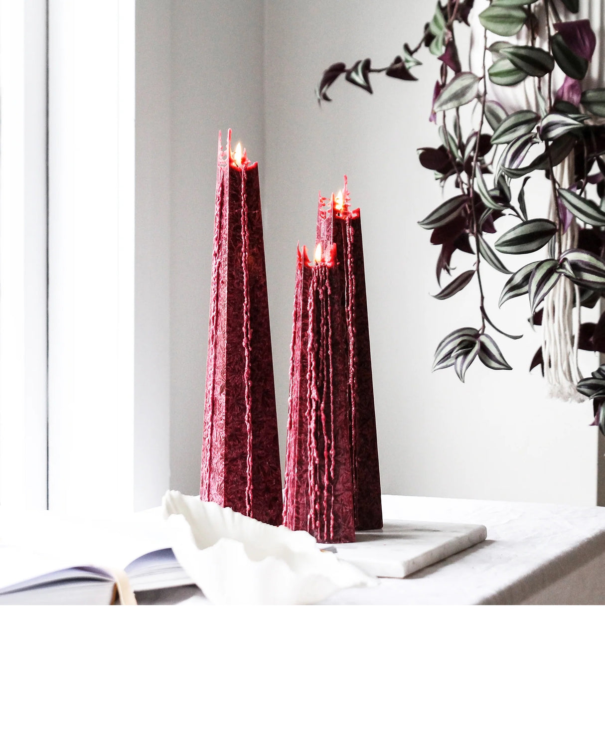 Living Light Icicle Candle - Pinot Noir