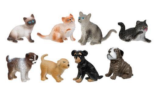 Plastic Animals - Kittens & Puppies