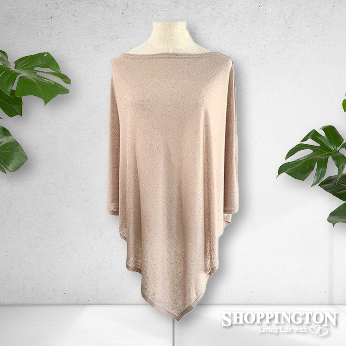 Poncho - Summer Knit Diamante Trim