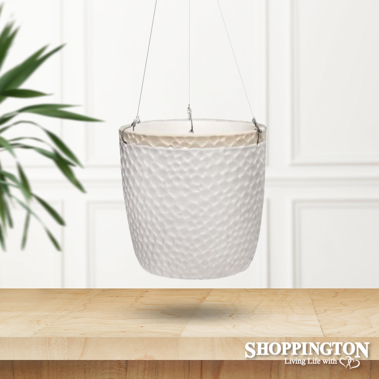 Pot Planter - Thimble Hanging White