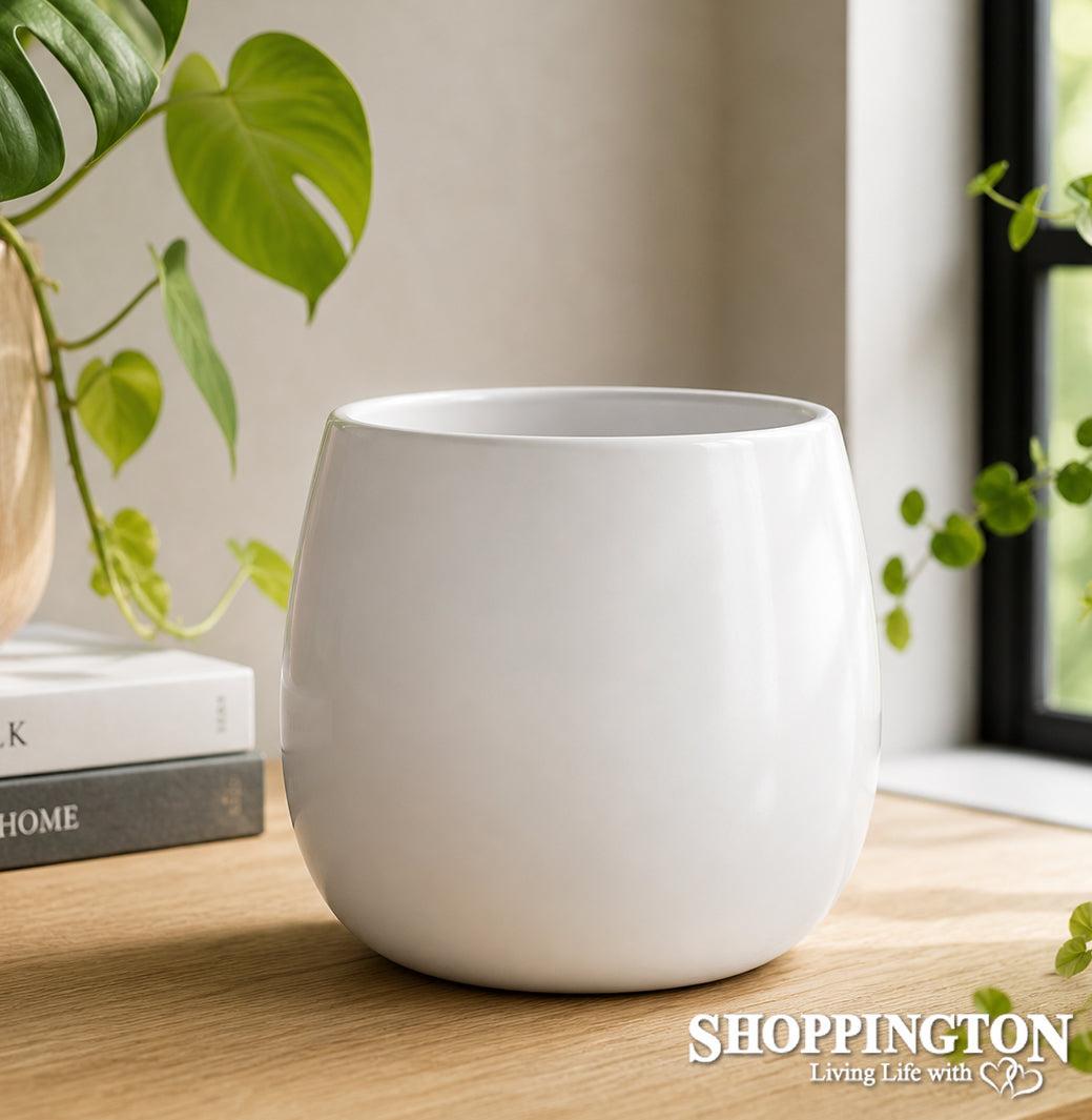 Pot Planter - Egg Cover White