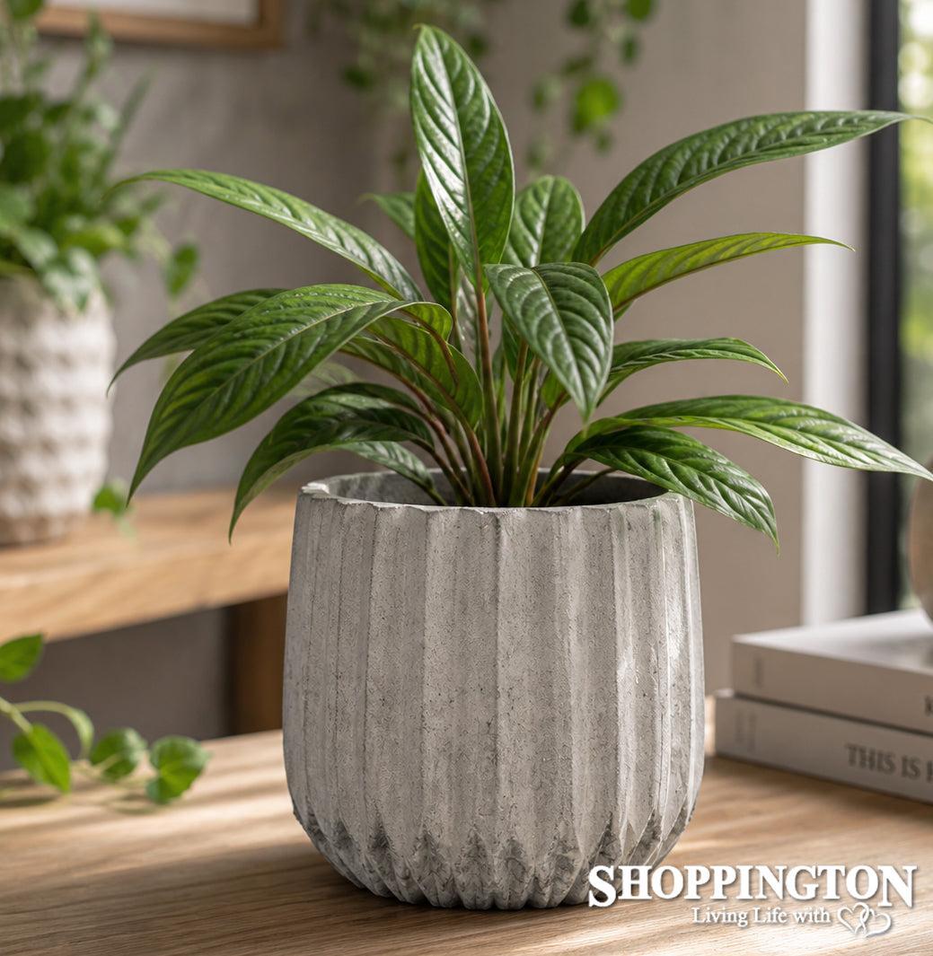 Pot Planter - Pleated Cover