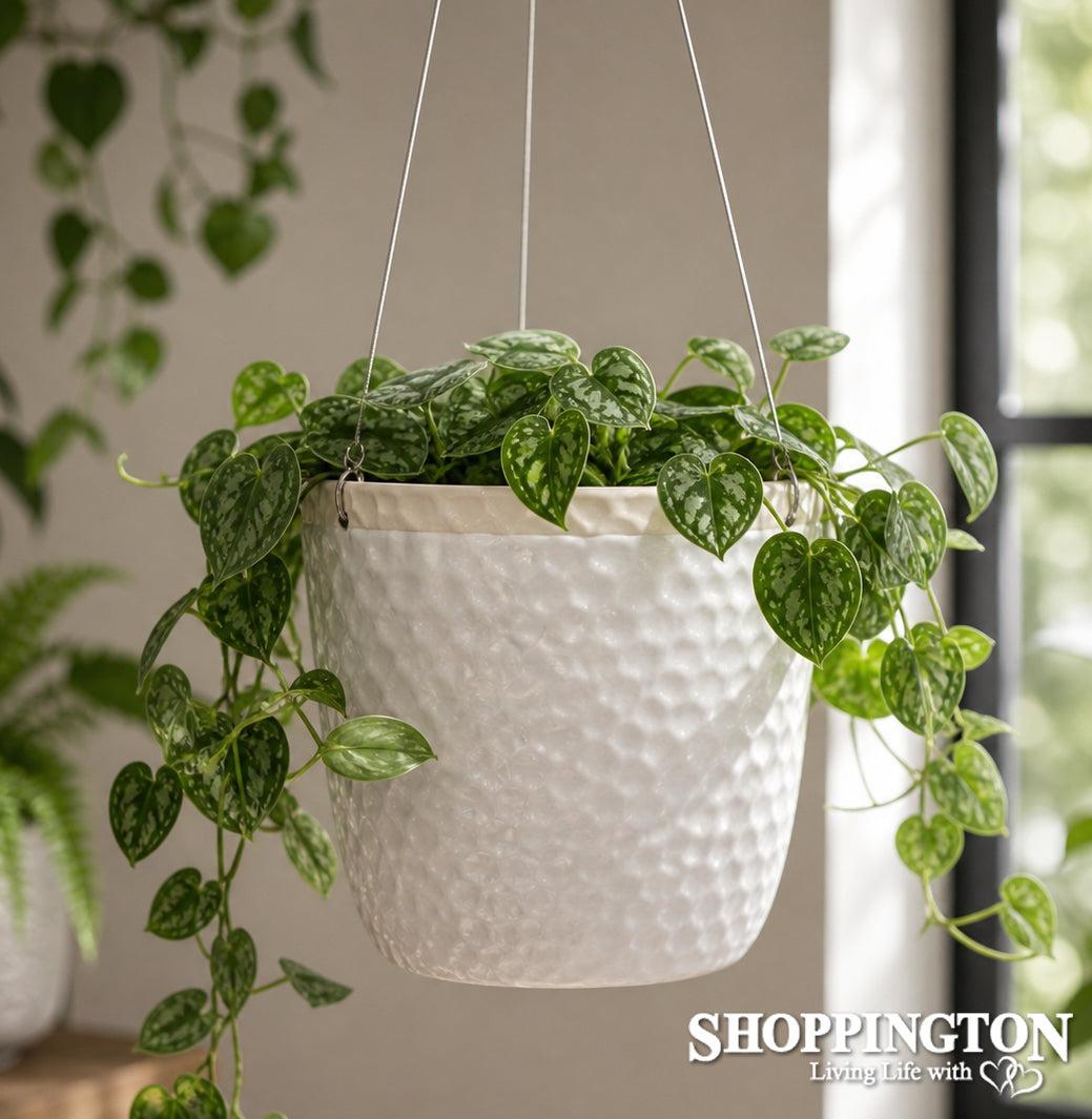 Pot Planter - Thimble Hanging White