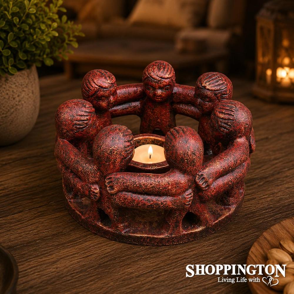 Pottery Circle of Friends 20cm / Red