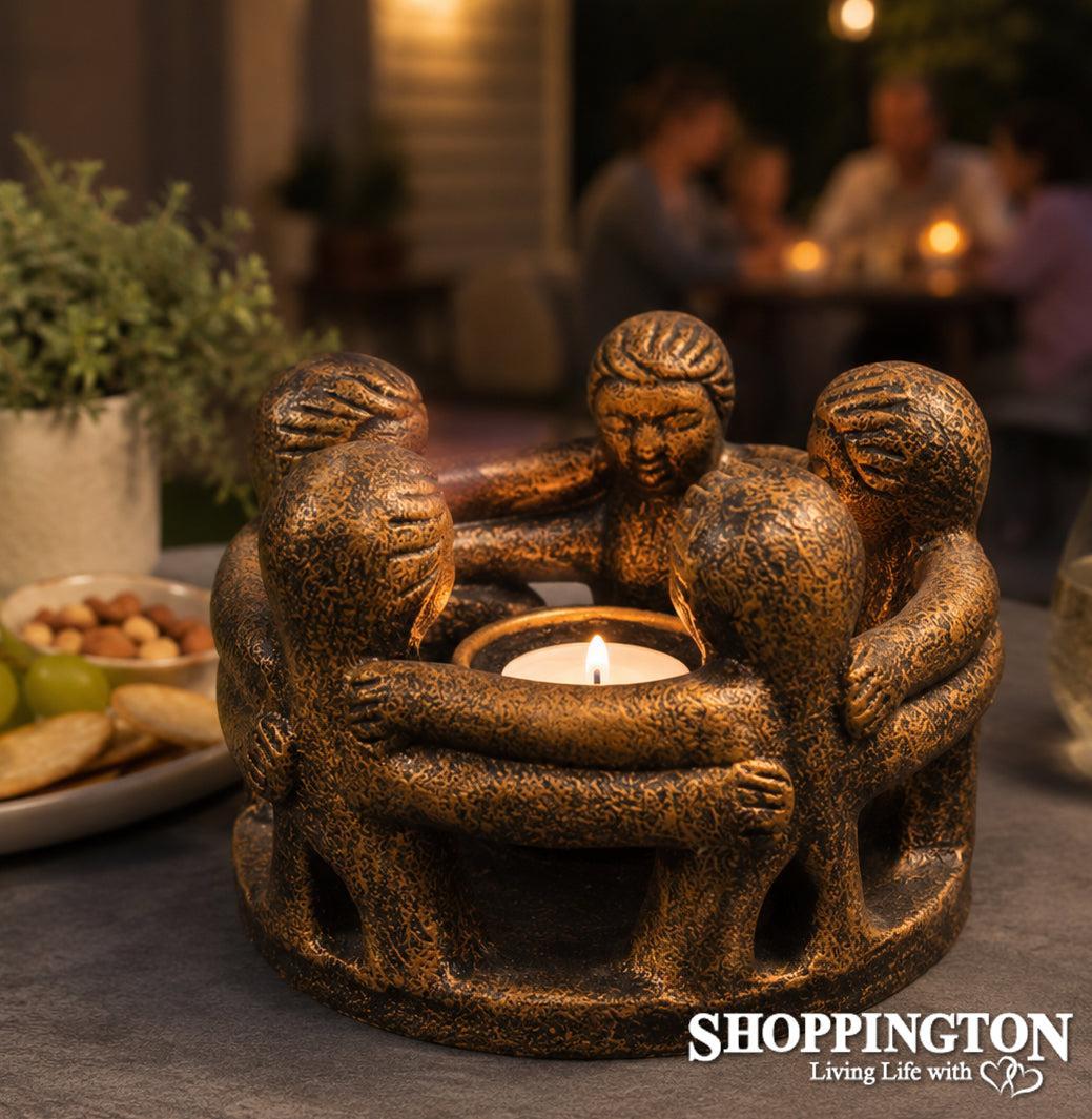 Pottery Circle of Friends /Black & Gold