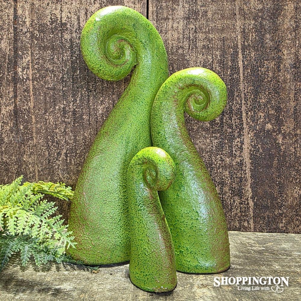 Pottery Koru (Set of 3) / Green