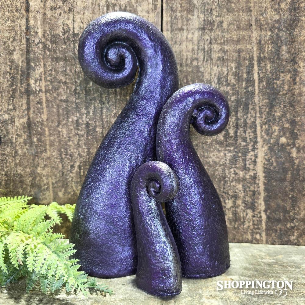 Pottery Koru (Set of 3) / Purple