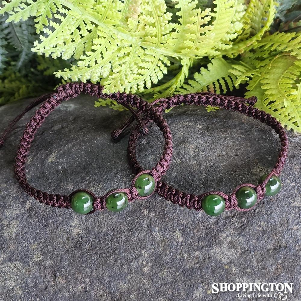 Pounamu - 3 Bead Bracelet
