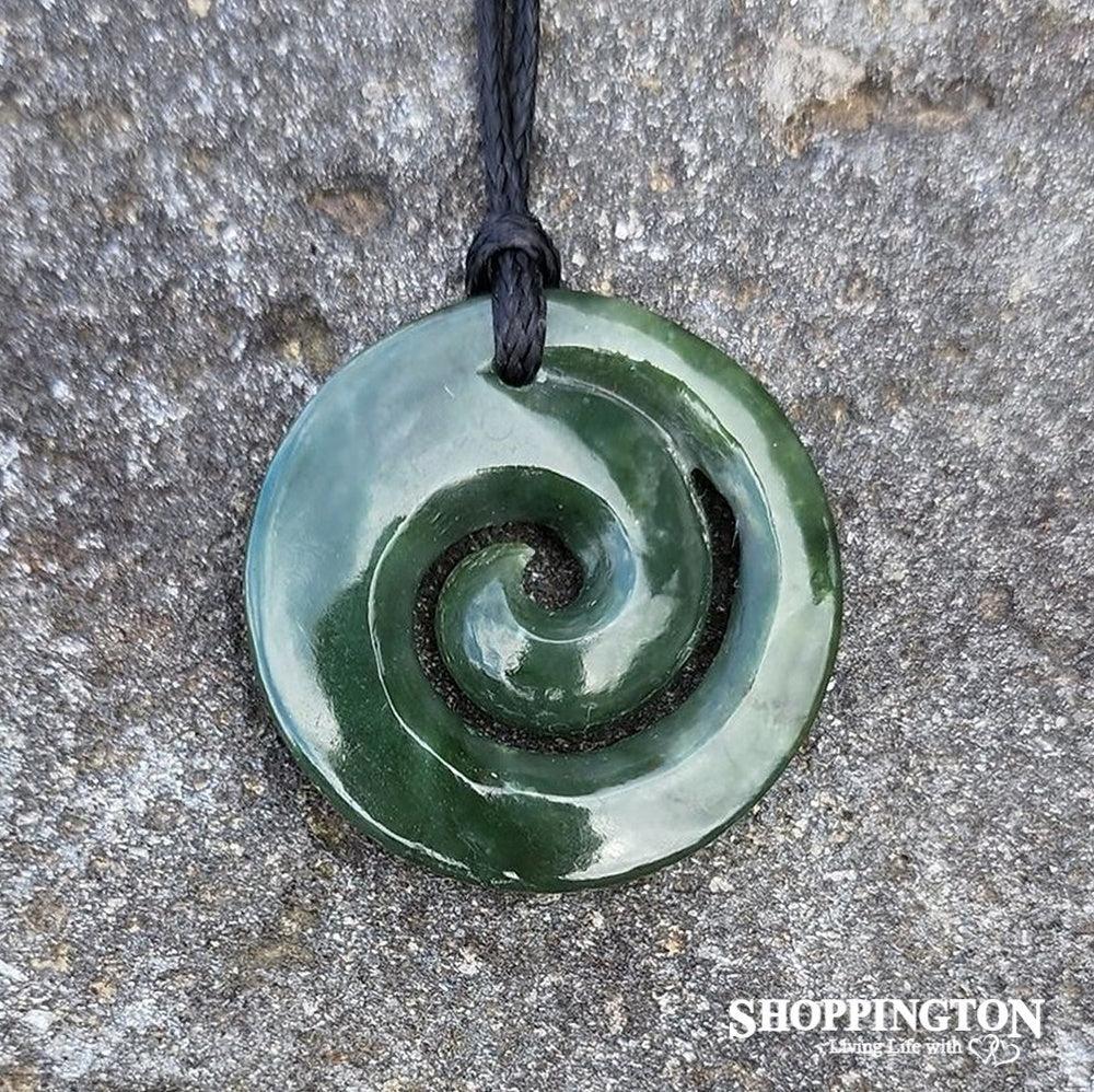Pounamu Pendant - Closed Koru 30mm