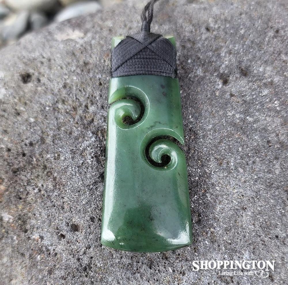 Pounamu Pendant - Toki Koru 70mm
