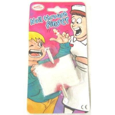 Practical Joke: Nail through Finger