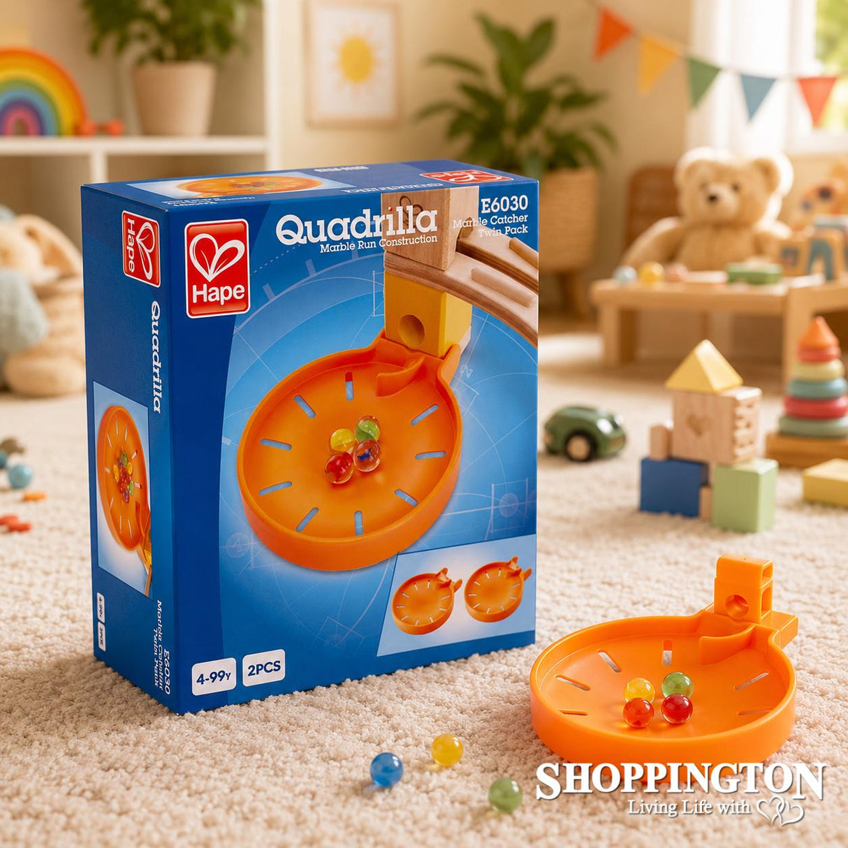 Quadrilla - Marble Run Construction - Marble Catcher Twin Pack