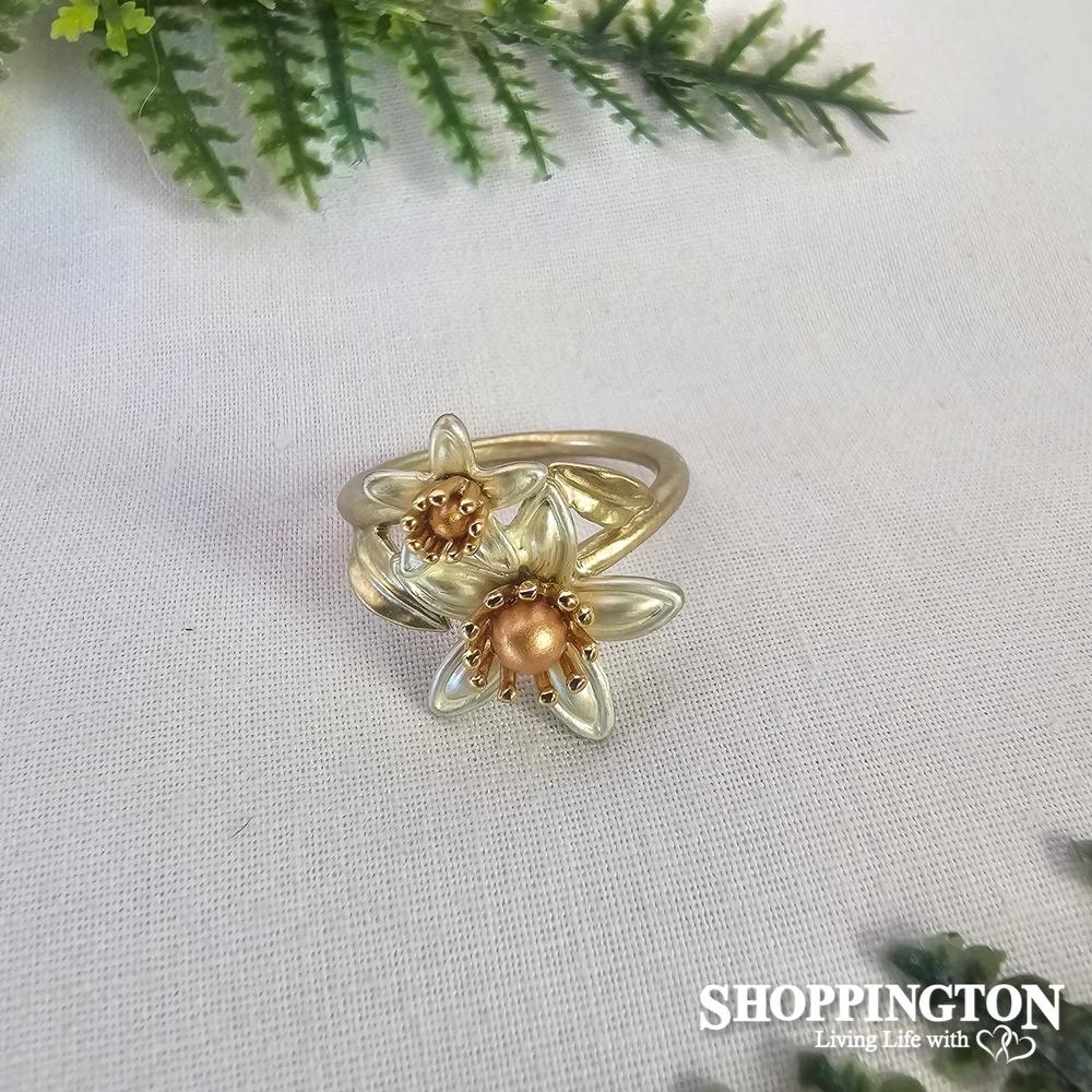 Ring - Bronze Pearl Flower