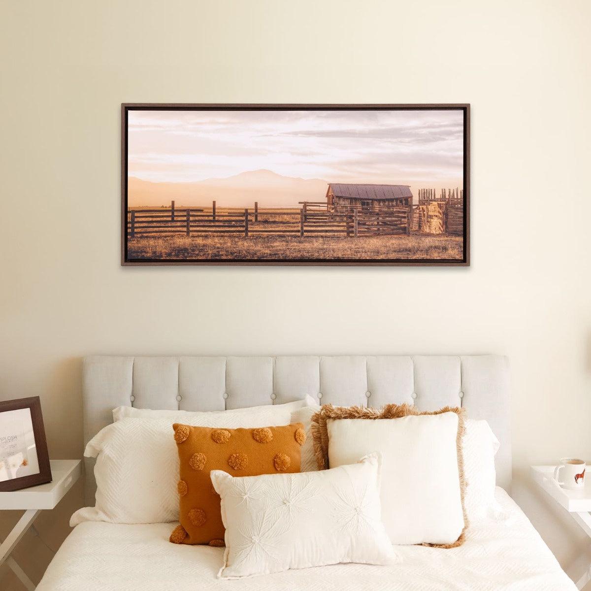 Rustic Meadow Sunset - Canvas