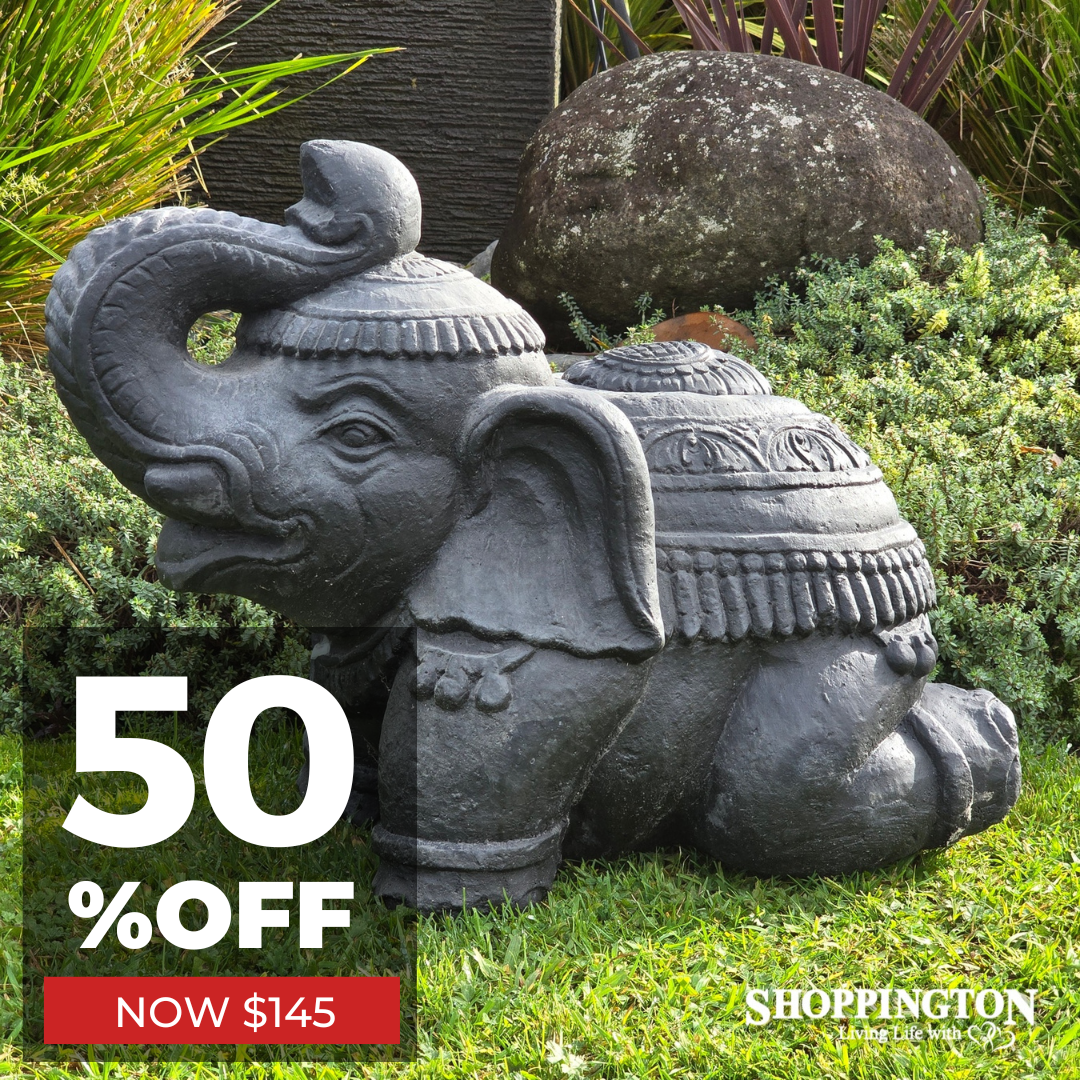 Concrete Elephant with Umbrella Stand 60cm