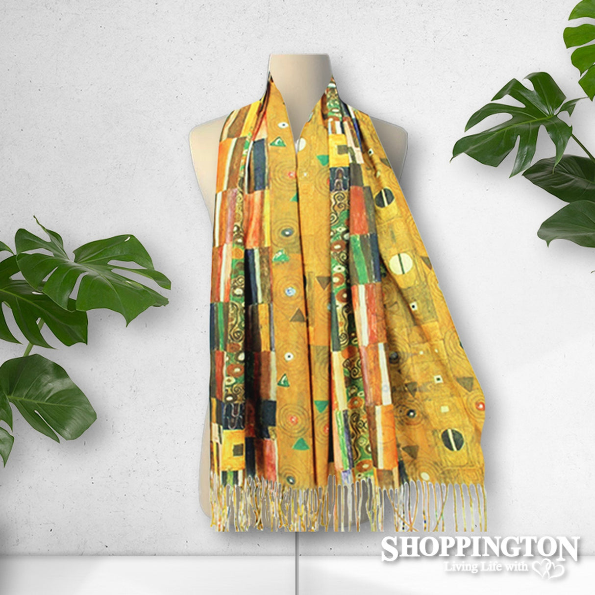 Scarf - Geometric Yellow