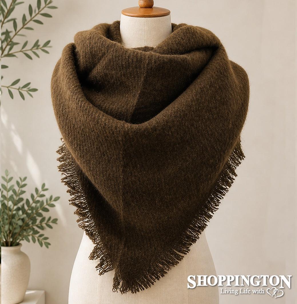 Scarf - Triangle Winter - Brown