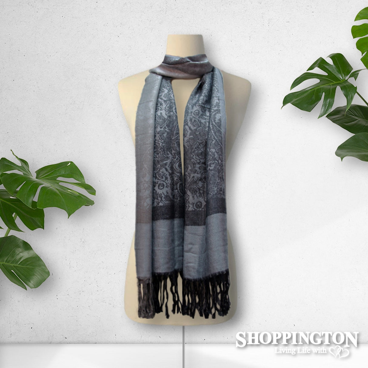 Scarf - Pashmina Touch Grey Tones