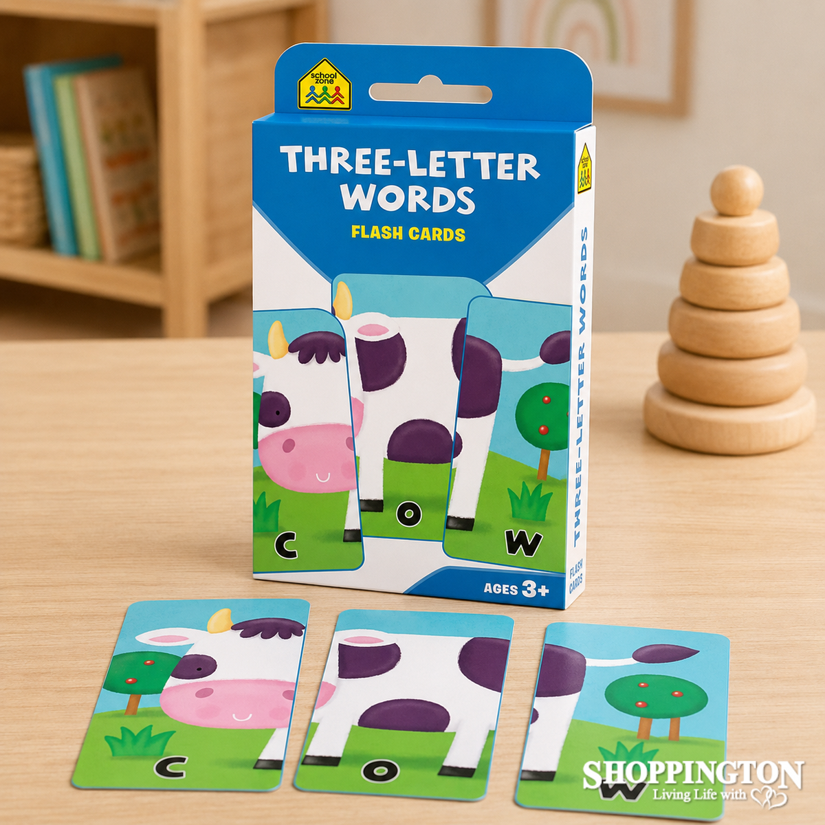 School Zone Flash Cards - Three Letter Words (ND)