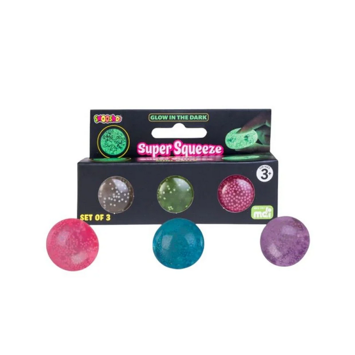 Smoosho's Super Squeeze Ball Glow in the Dark Mini