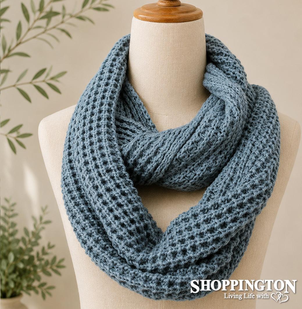 Snood - Blue Fisherman Knit