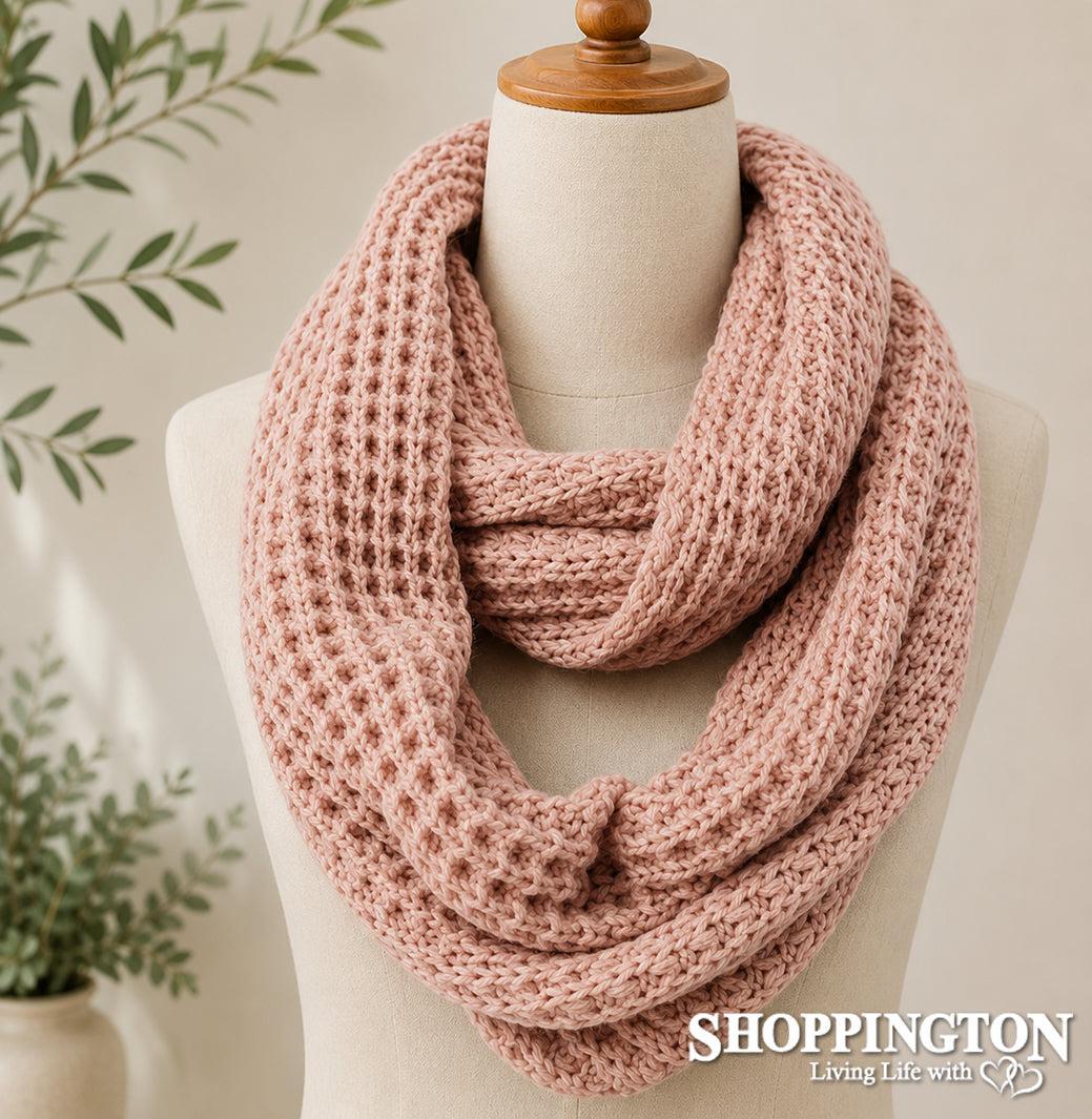 Snood - Pink Fisherman Knit