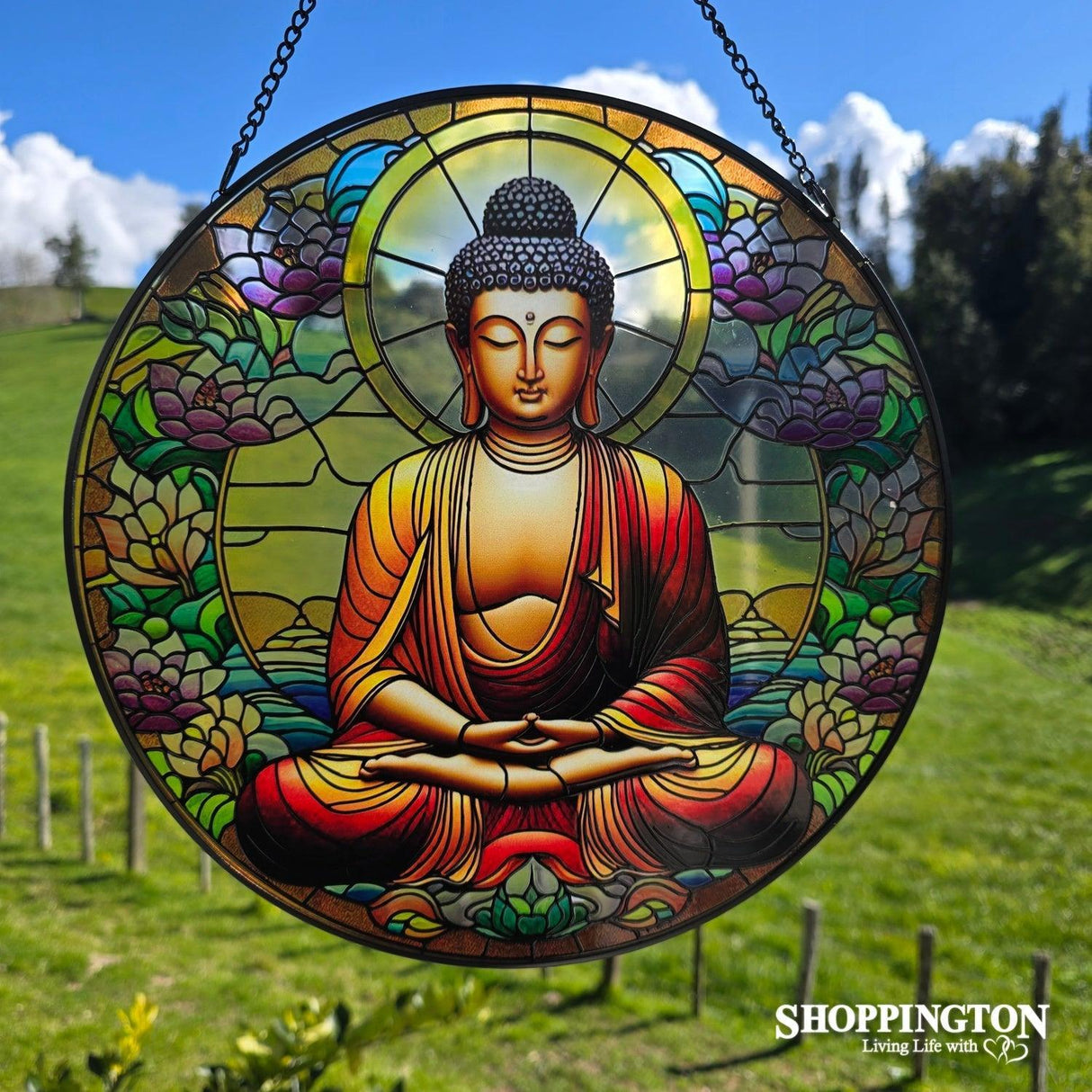 Stained Glass Hanger - Buddha