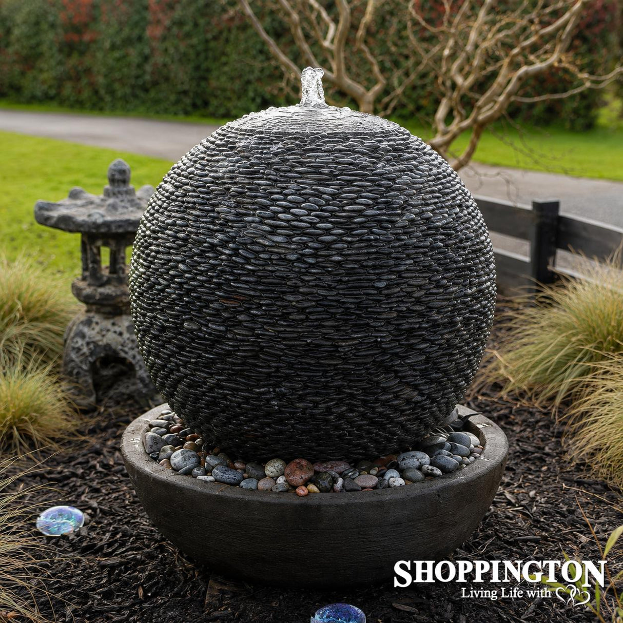 Stone Ball Water Feature 90cm