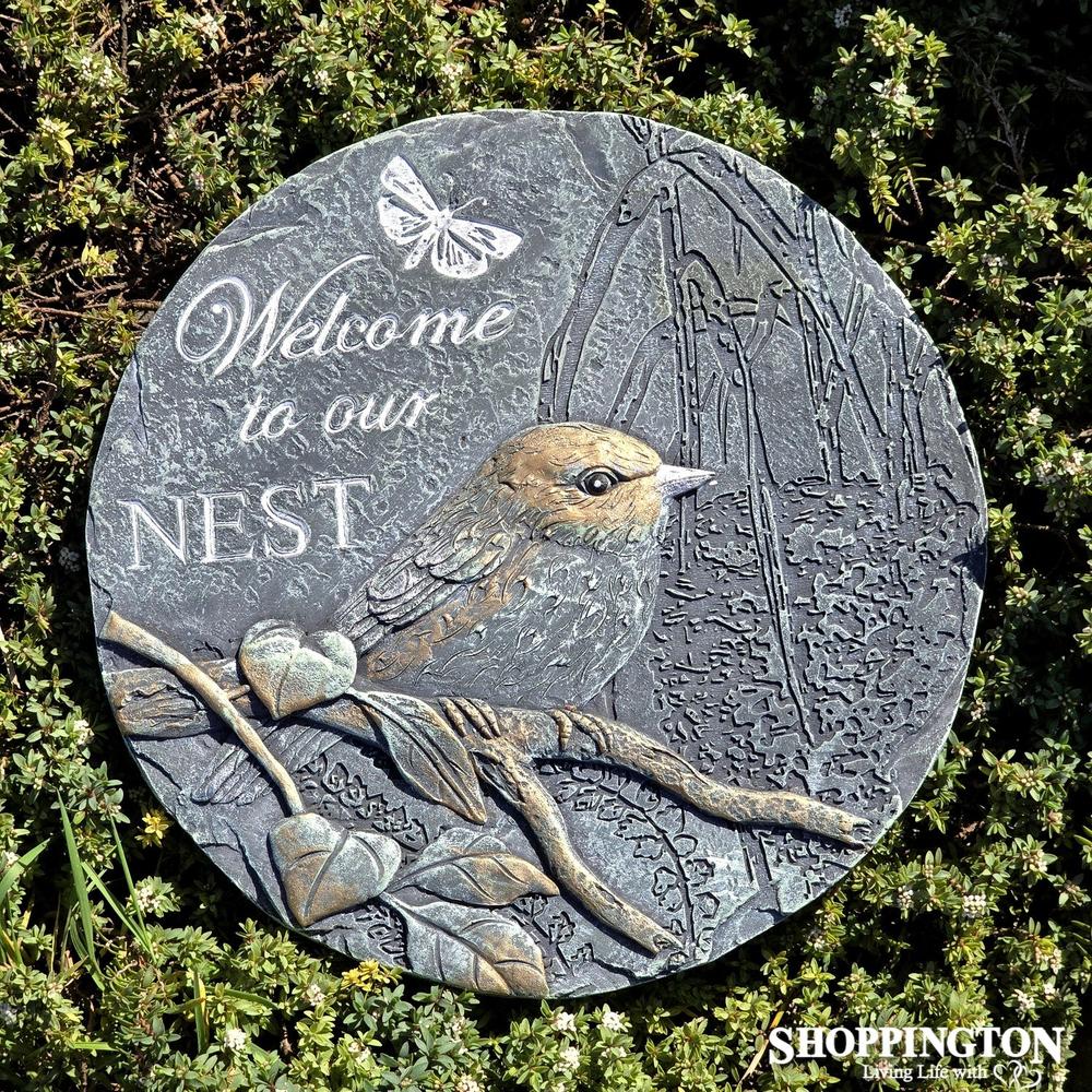 Stoneware Stepping Stone - Bird