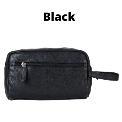 100% Leather Toiletry Bag - Geelong
