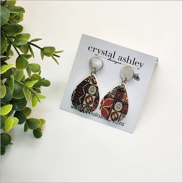 Earrings - Vintage Pacific Teardrop