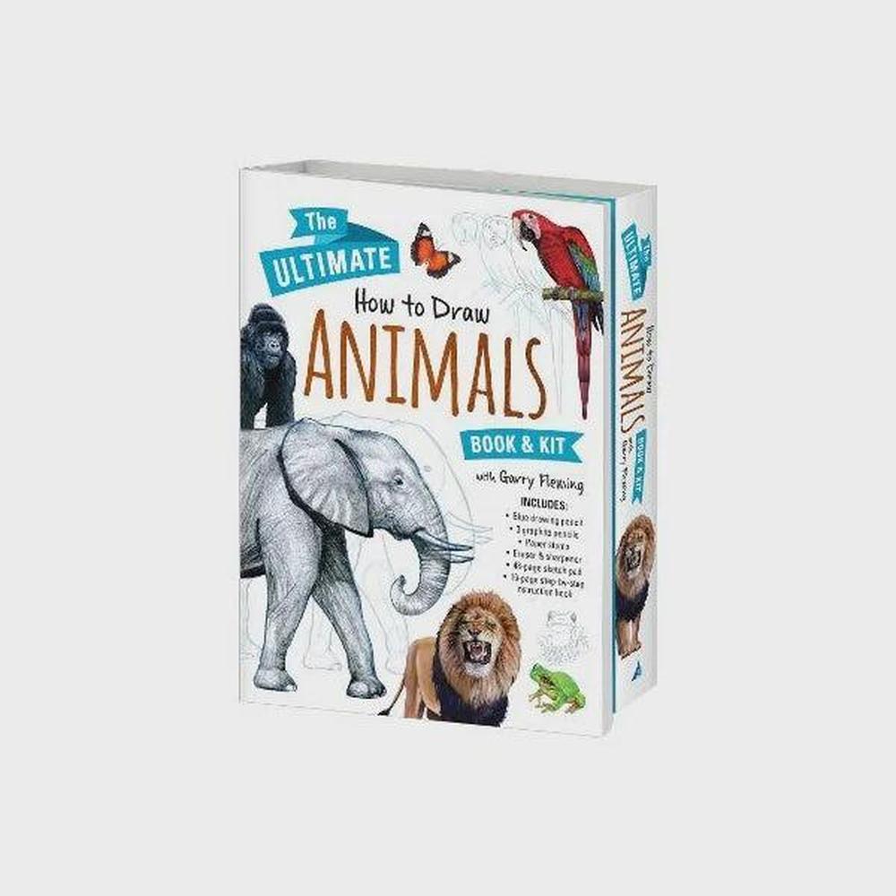The Ultimate How to Draw Animals - Book & Kit