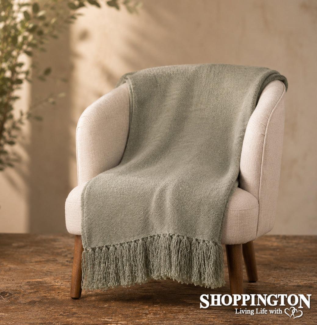 Throw - Acrylic Serenade - Muted Sage