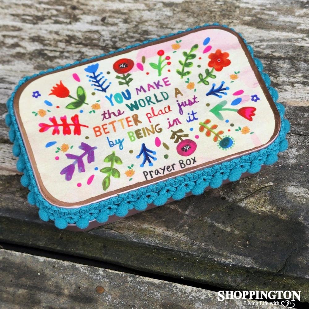 Tin Prayer Box - World a Better Place